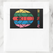 STICKER RECTANGULAIRE RANGERS DE PUISSANCE (Sac)