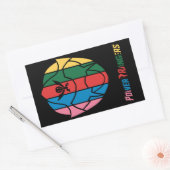 STICKER RECTANGULAIRE RANGERS DE PUISSANCE (Enveloppe)