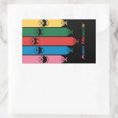 STICKER RECTANGULAIRE RANGERS DE PUISSANCE (Sac)