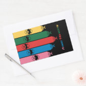 STICKER RECTANGULAIRE RANGERS DE PUISSANCE (Enveloppe)