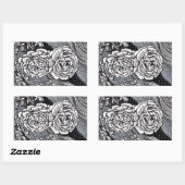Sticker Rectangulaire Ranunculus (Feuille)