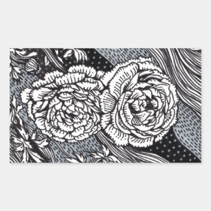 Sticker Rectangulaire Ranunculus