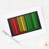 STICKER RECTANGULAIRE RASTA (Enveloppe)