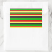 Sticker Rectangulaire Rasta Grandes (Sac)