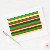 Sticker Rectangulaire Rasta Grandes (Enveloppe)
