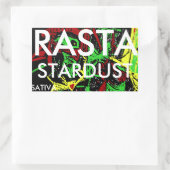 STICKER RECTANGULAIRE RASTA STARDUST SATIVA (Sac)