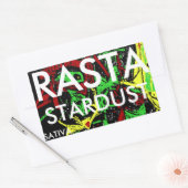 STICKER RECTANGULAIRE RASTA STARDUST SATIVA (Enveloppe)