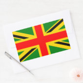 Sticker Rectangulaire Rasta UK (Enveloppe)