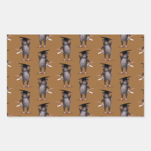 Sticker Rectangulaire Rat Le Plus Intelligent De La Ville