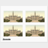 Sticker Rectangulaire Rathaus, Vienne, Autriche (Feuille)