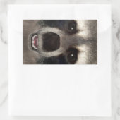 Sticker Rectangulaire Raton laveur (Sac)
