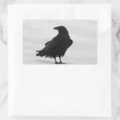 Sticker Rectangulaire Raven fier (Sac)