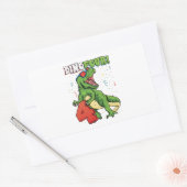 Sticker Rectangulaire Rawr Je suis un Dinofour 4e anniversaire Dinosaur  (Enveloppe)