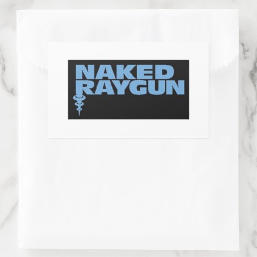 Sticker Rectangulaire Raygun nu (Sac)