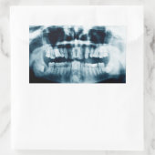 Sticker Rectangulaire Rayon X des dents (Sac)