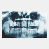 Sticker Rectangulaire Rayon X des dents (Devant)