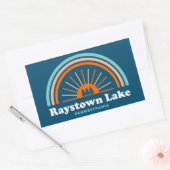 Sticker Rectangulaire Raystown Lake Pennsylvanie arc-en-ciel (Enveloppe)
