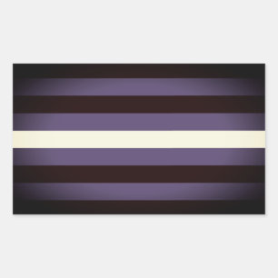 Sticker Rectangulaire Rayures de fioritures en cuir