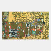 Sticker Rectangulaire Réalisations alias L'Embrassement par Gustav Klimt (Devant)