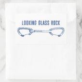 Sticker Rectangulaire Recherche Escalade de roche de verre Quickdraw (Sac)