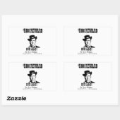 Sticker Rectangulaire Recherché Jesse James (Feuille)