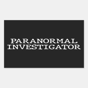 Sticker Rectangulaire Recherche paranormale chasse aux fantômes EVP