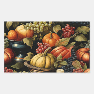Sticker Rectangulaire Récolte d'automne