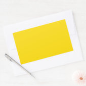 Sticker Rectangulaire Rectangle couleur jaune (Enveloppe)