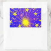 Sticker Rectangulaire Rectangle de l'autocollant de feux d'artifice (Sac)