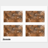 Sticker Rectangulaire Rectangle de l'autocollant d'impression "cuivre" m (Feuille)
