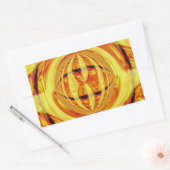 Sticker Rectangulaire Rectangle de l'autocollant Orb Gold (Enveloppe)