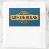 Sticker Rectangulaire rectangle "L designs logo" (Sac)
