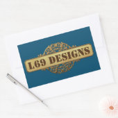 Sticker Rectangulaire rectangle "L designs logo" (Enveloppe)