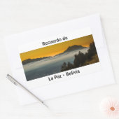 Sticker Rectangulaire Recuerdo de La Paz (Enveloppe)