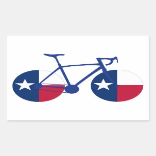 Sticker Rectangulaire Recyclage de drapeau du Texas