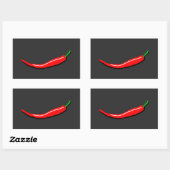 Sticker Rectangulaire Red Chili (Feuille)