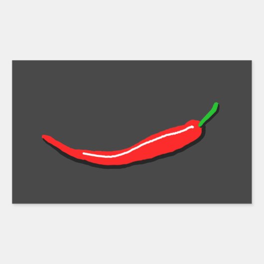 Sticker Rectangulaire Red Chili (Devant)