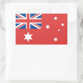 Sticker Rectangulaire Red Ensign australien (Sac)