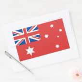 Sticker Rectangulaire Red Ensign australien (Enveloppe)