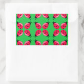 Sticker Rectangulaire Red Ladybugs (Sac)