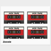 Sticker Rectangulaire Red Mix (Feuille)