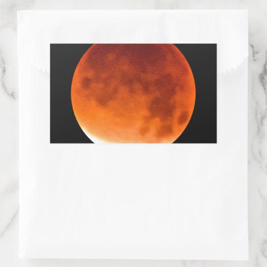 Sticker Rectangulaire Red Moon (Sac)