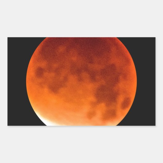 Sticker Rectangulaire Red Moon (Devant)