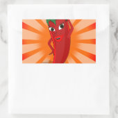Sticker Rectangulaire Red Pepper Superstar (Sac)