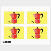 Sticker Rectangulaire Red Rainbow Espresso (Feuille)