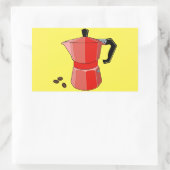 Sticker Rectangulaire Red Rainbow Espresso (Sac)