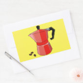 Sticker Rectangulaire Red Rainbow Espresso (Enveloppe)
