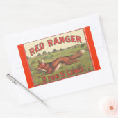 Sticker Rectangulaire Red Ranger (Enveloppe)