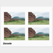 Sticker Rectangulaire Red Rocks Park et Mountain Range (Feuille)