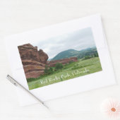 Sticker Rectangulaire Red Rocks Park et Mountain Range (Enveloppe)
